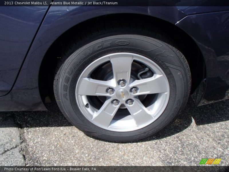 Atlantis Blue Metallic / Jet Black/Titanium 2013 Chevrolet Malibu LS