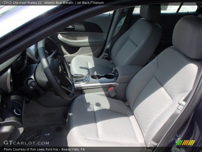 Atlantis Blue Metallic / Jet Black/Titanium 2013 Chevrolet Malibu LS