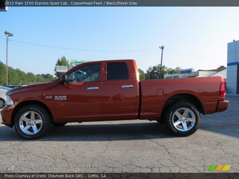 Copperhead Pearl / Black/Diesel Gray 2013 Ram 1500 Express Quad Cab