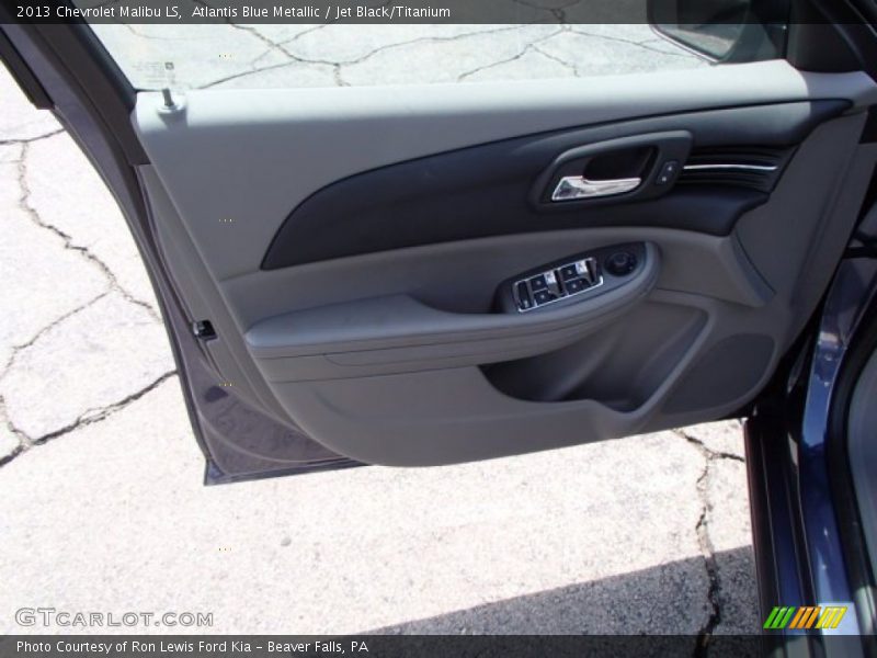 Atlantis Blue Metallic / Jet Black/Titanium 2013 Chevrolet Malibu LS