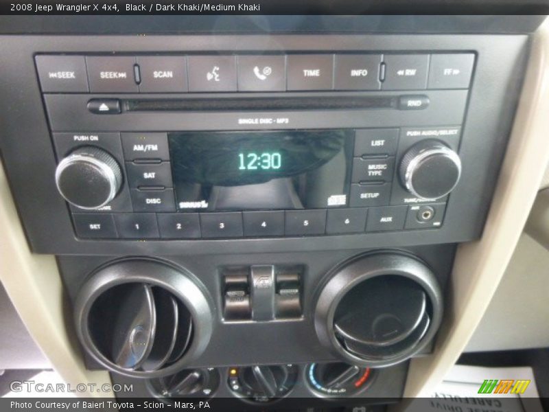 Black / Dark Khaki/Medium Khaki 2008 Jeep Wrangler X 4x4