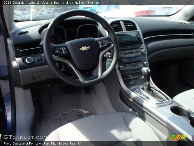 Atlantis Blue Metallic / Jet Black/Titanium 2013 Chevrolet Malibu LS