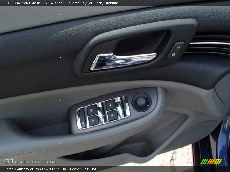 Atlantis Blue Metallic / Jet Black/Titanium 2013 Chevrolet Malibu LS