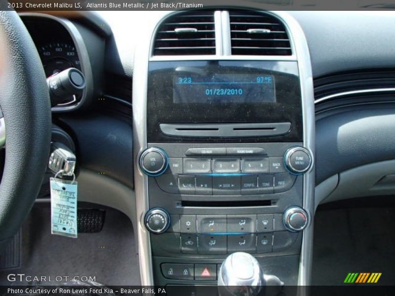 Atlantis Blue Metallic / Jet Black/Titanium 2013 Chevrolet Malibu LS