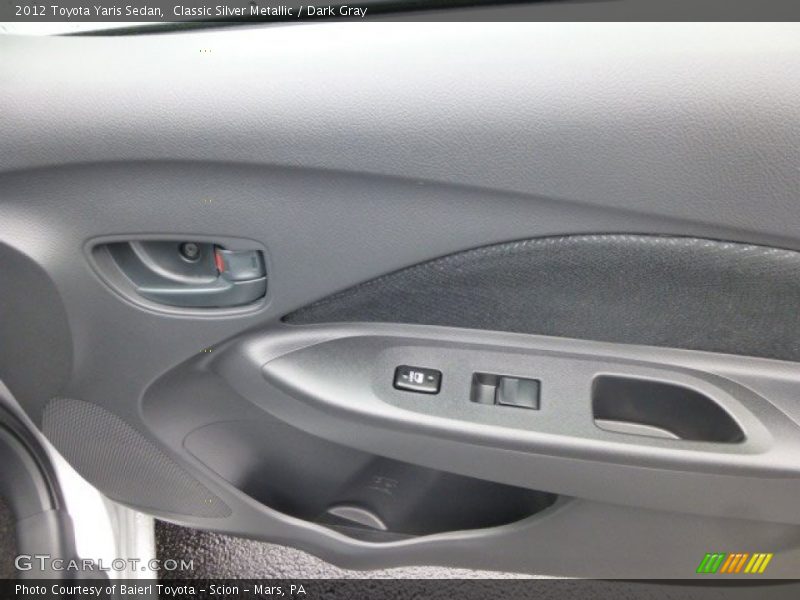 Classic Silver Metallic / Dark Gray 2012 Toyota Yaris Sedan