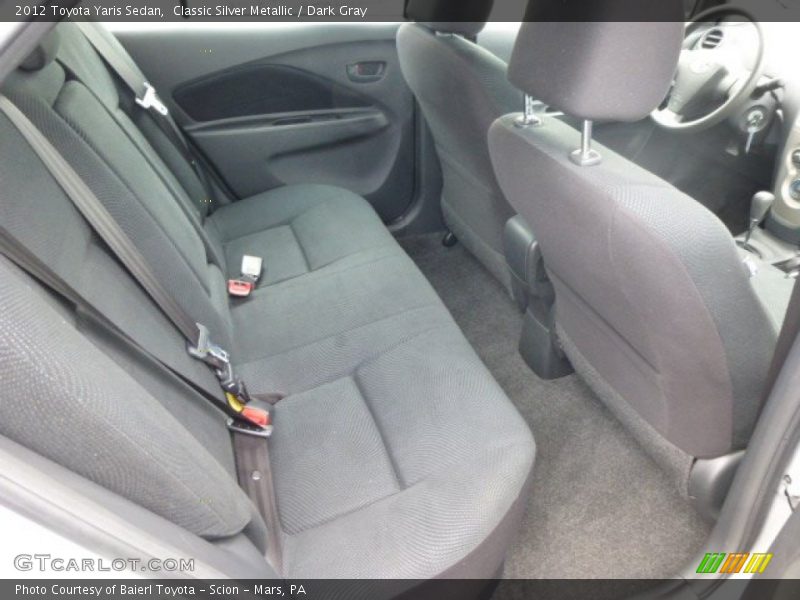 Classic Silver Metallic / Dark Gray 2012 Toyota Yaris Sedan