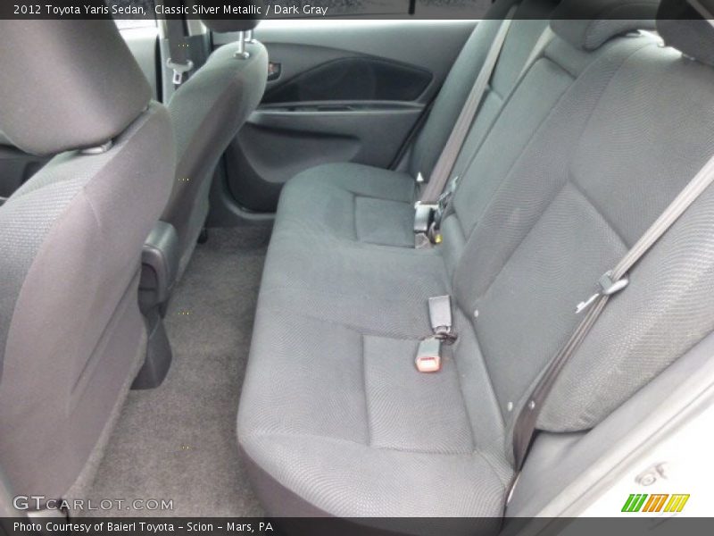Classic Silver Metallic / Dark Gray 2012 Toyota Yaris Sedan