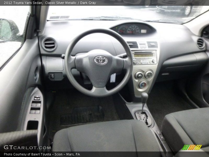 Classic Silver Metallic / Dark Gray 2012 Toyota Yaris Sedan