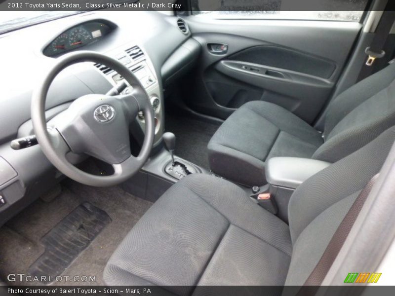 Classic Silver Metallic / Dark Gray 2012 Toyota Yaris Sedan