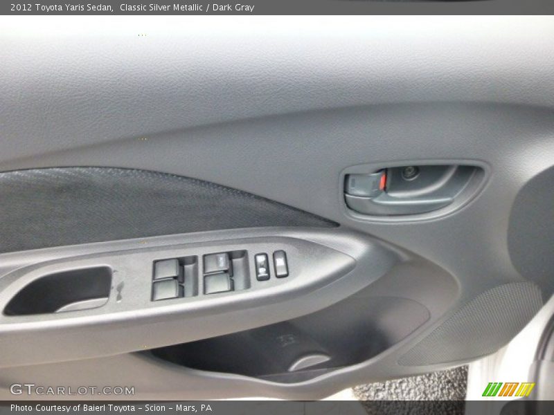 Classic Silver Metallic / Dark Gray 2012 Toyota Yaris Sedan