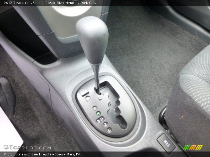 Classic Silver Metallic / Dark Gray 2012 Toyota Yaris Sedan