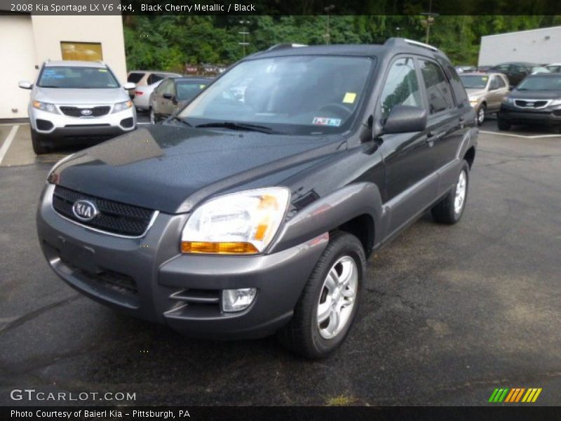 Black Cherry Metallic / Black 2008 Kia Sportage LX V6 4x4