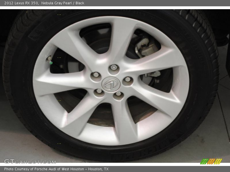 Nebula Gray Pearl / Black 2012 Lexus RX 350