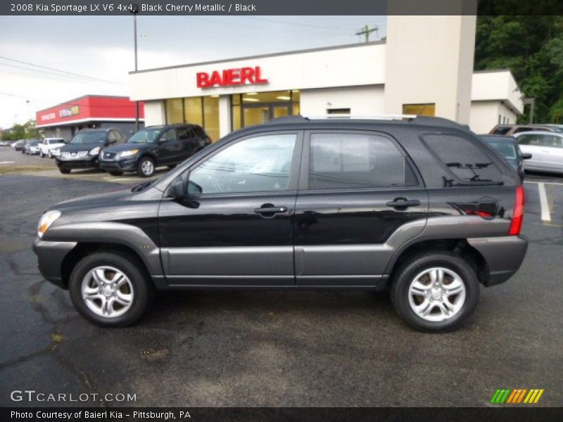 Black Cherry Metallic / Black 2008 Kia Sportage LX V6 4x4
