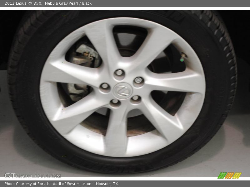 Nebula Gray Pearl / Black 2012 Lexus RX 350