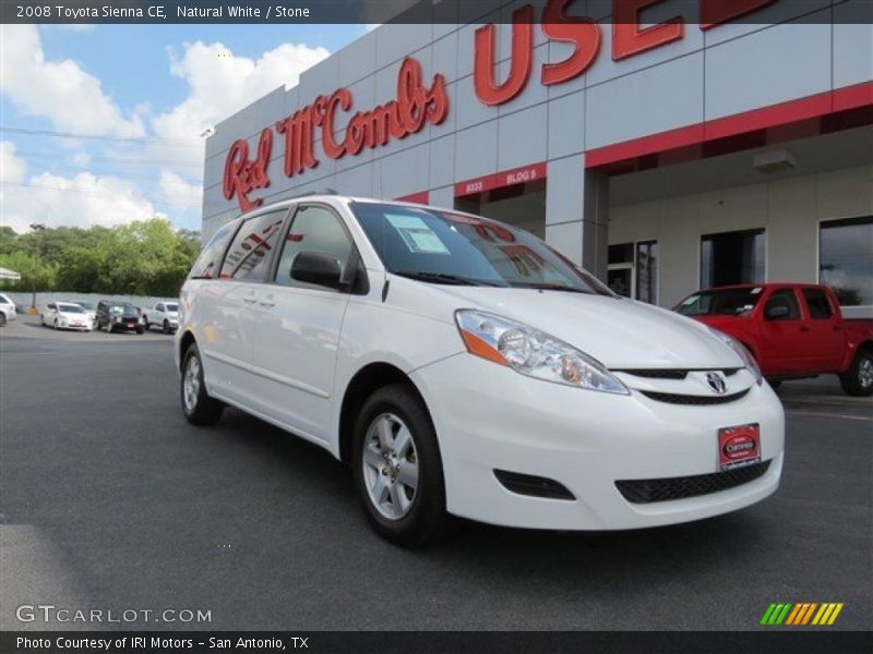 Natural White / Stone 2008 Toyota Sienna CE