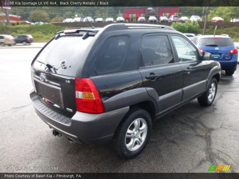 Black Cherry Metallic / Black 2008 Kia Sportage LX V6 4x4