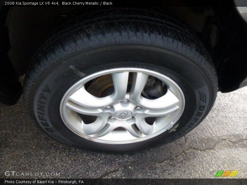 Black Cherry Metallic / Black 2008 Kia Sportage LX V6 4x4