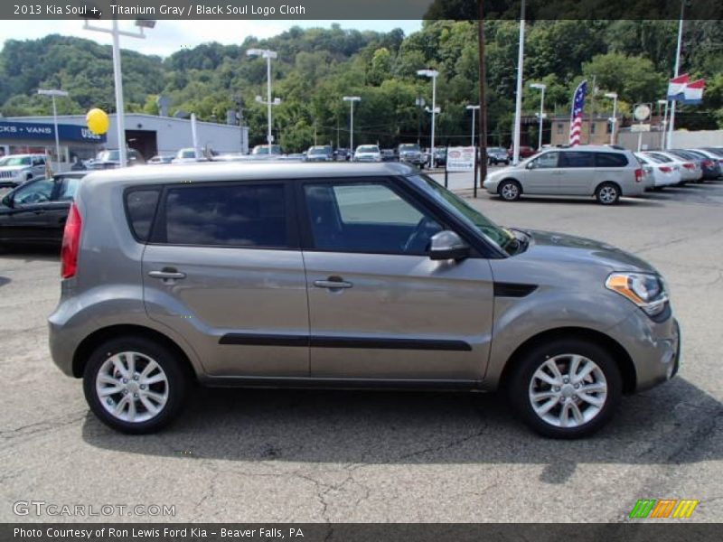 Titanium Gray / Black Soul Logo Cloth 2013 Kia Soul +