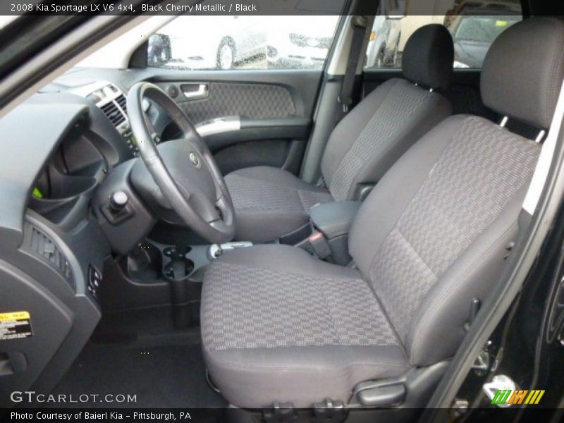 Black Cherry Metallic / Black 2008 Kia Sportage LX V6 4x4