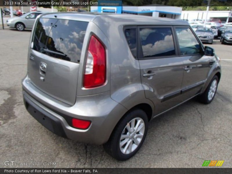 Titanium Gray / Black Soul Logo Cloth 2013 Kia Soul +