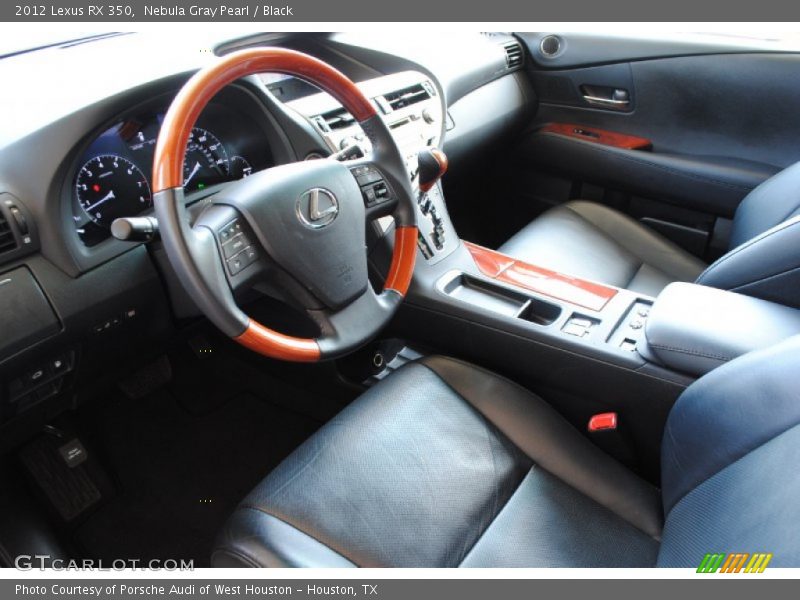 Nebula Gray Pearl / Black 2012 Lexus RX 350