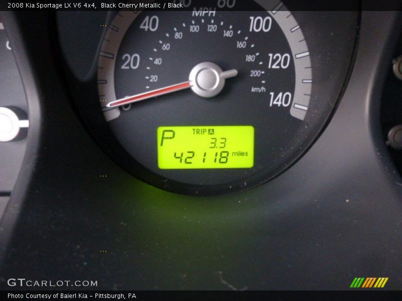 Black Cherry Metallic / Black 2008 Kia Sportage LX V6 4x4