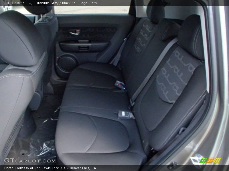 Titanium Gray / Black Soul Logo Cloth 2013 Kia Soul +