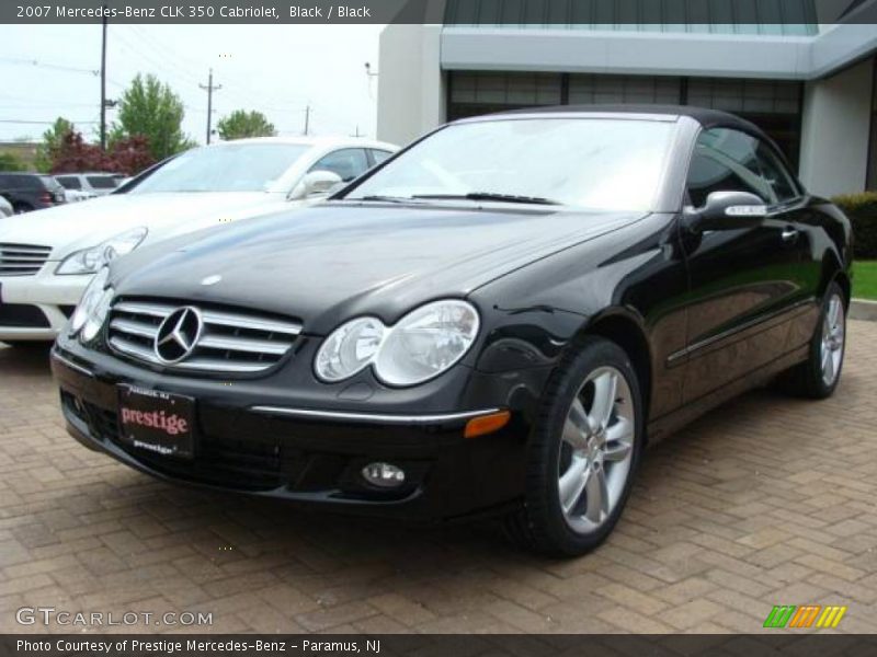 Black / Black 2007 Mercedes-Benz CLK 350 Cabriolet