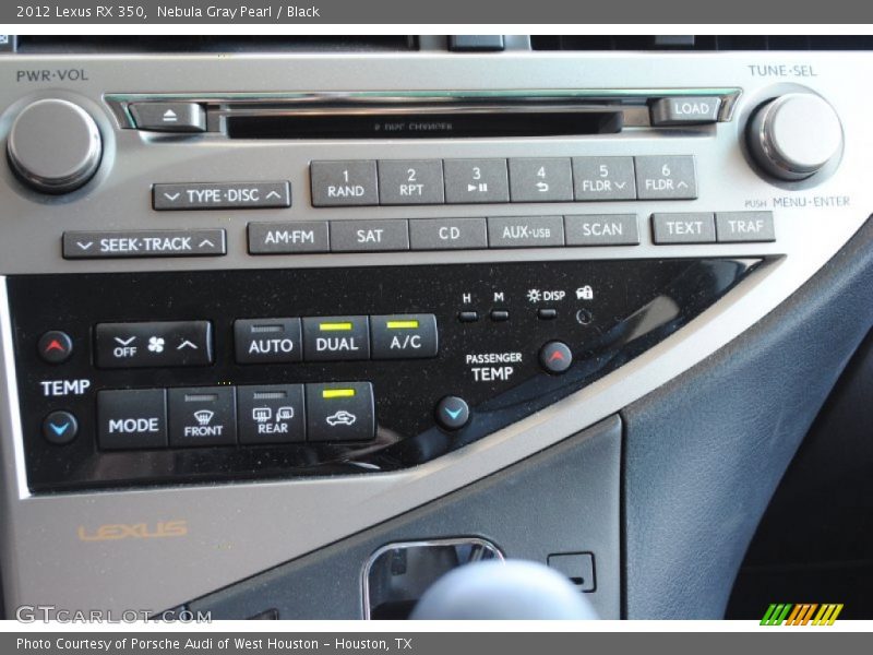 Nebula Gray Pearl / Black 2012 Lexus RX 350