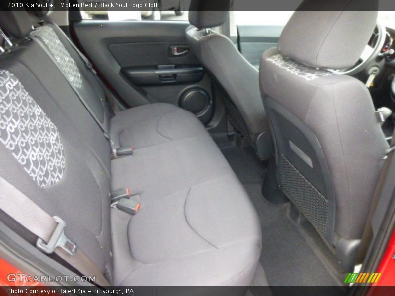Molten Red / Black Soul Logo Cloth 2010 Kia Soul +