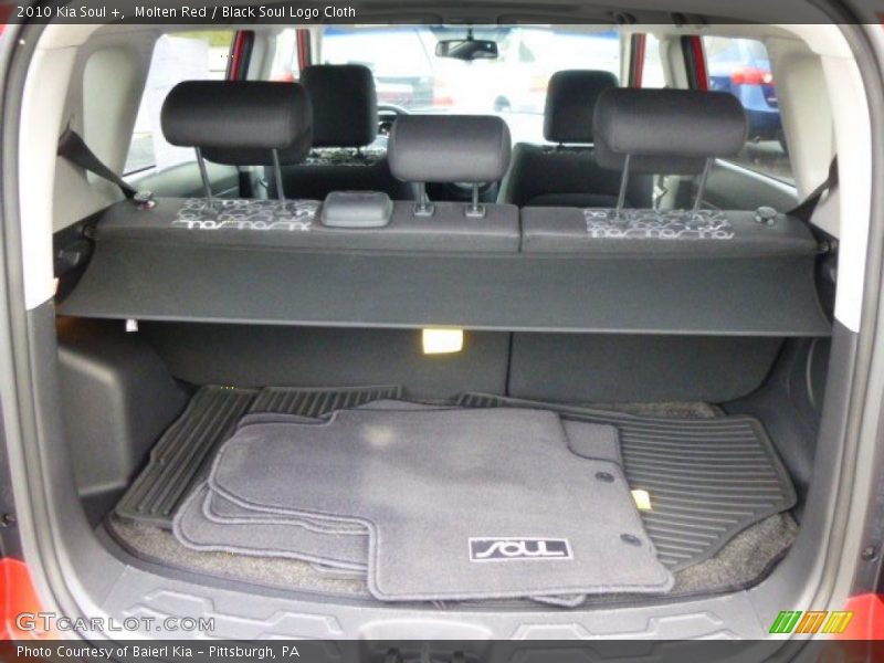 Molten Red / Black Soul Logo Cloth 2010 Kia Soul +