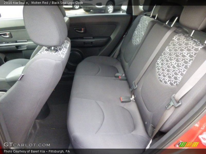 Molten Red / Black Soul Logo Cloth 2010 Kia Soul +