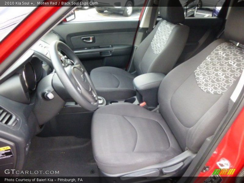 Molten Red / Black Soul Logo Cloth 2010 Kia Soul +