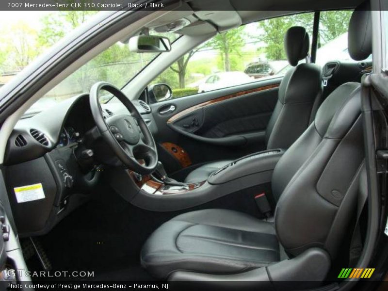 Black / Black 2007 Mercedes-Benz CLK 350 Cabriolet