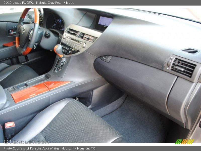 Nebula Gray Pearl / Black 2012 Lexus RX 350