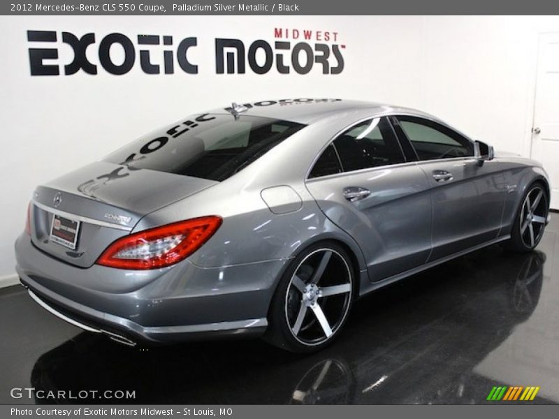 Palladium Silver Metallic / Black 2012 Mercedes-Benz CLS 550 Coupe