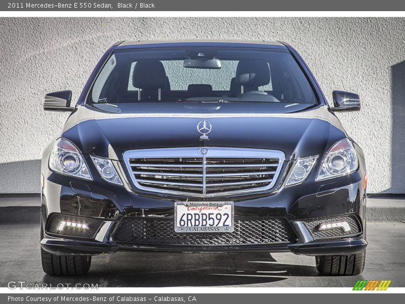 Black / Black 2011 Mercedes-Benz E 550 Sedan