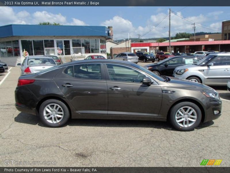 Metal Bronze Pearl Metallic / Beige 2013 Kia Optima LX