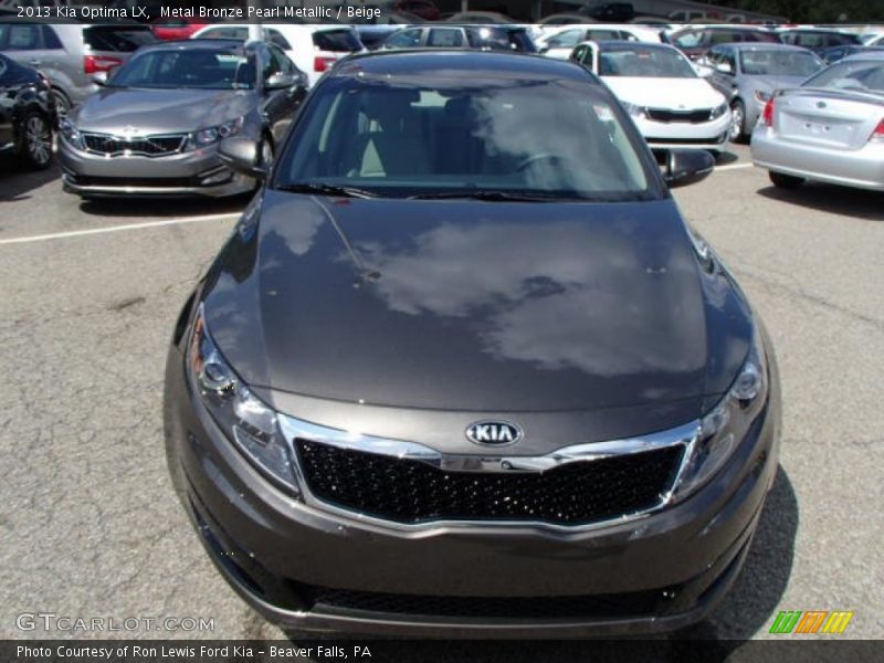 Metal Bronze Pearl Metallic / Beige 2013 Kia Optima LX