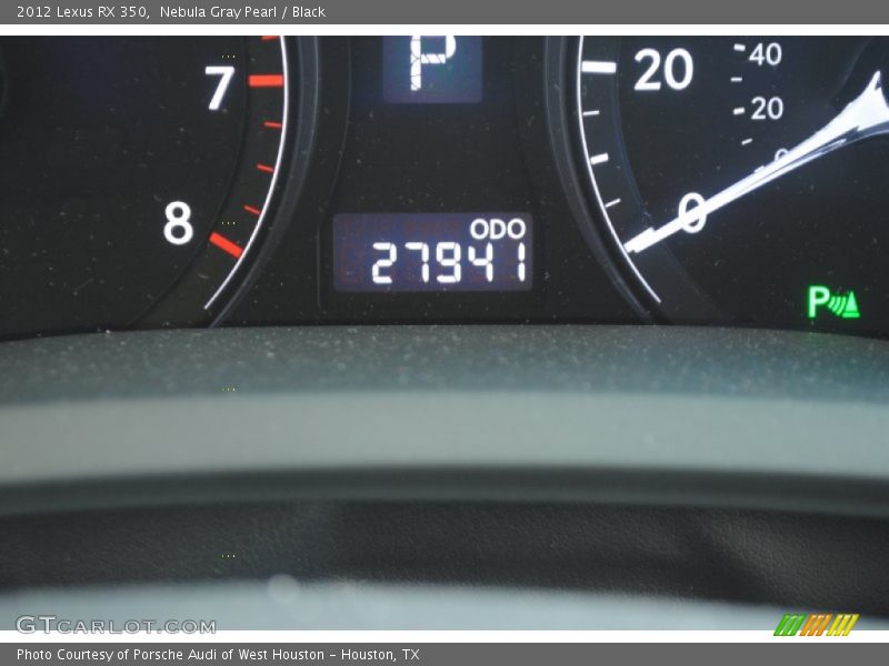 Nebula Gray Pearl / Black 2012 Lexus RX 350