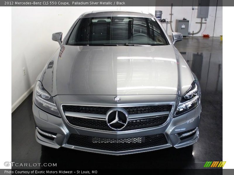 Palladium Silver Metallic / Black 2012 Mercedes-Benz CLS 550 Coupe