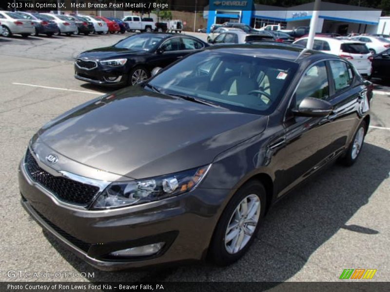 Metal Bronze Pearl Metallic / Beige 2013 Kia Optima LX