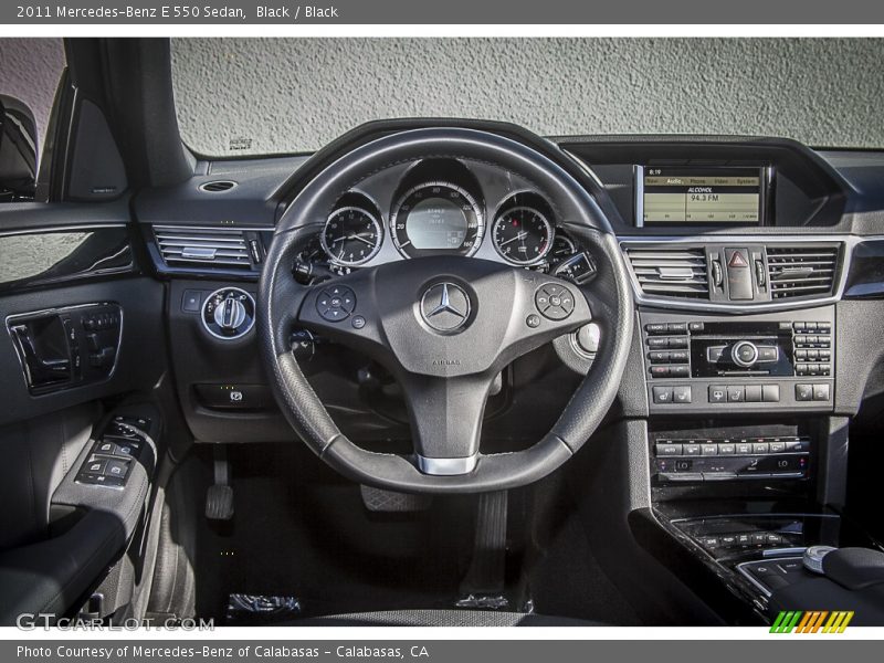 Black / Black 2011 Mercedes-Benz E 550 Sedan