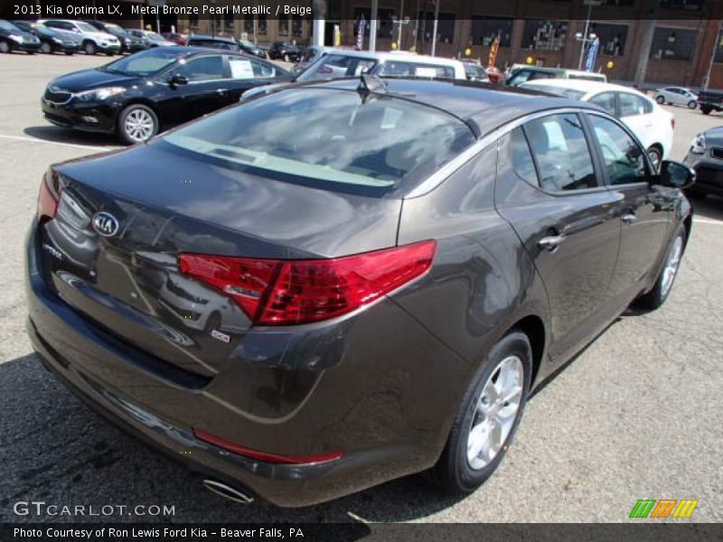 Metal Bronze Pearl Metallic / Beige 2013 Kia Optima LX