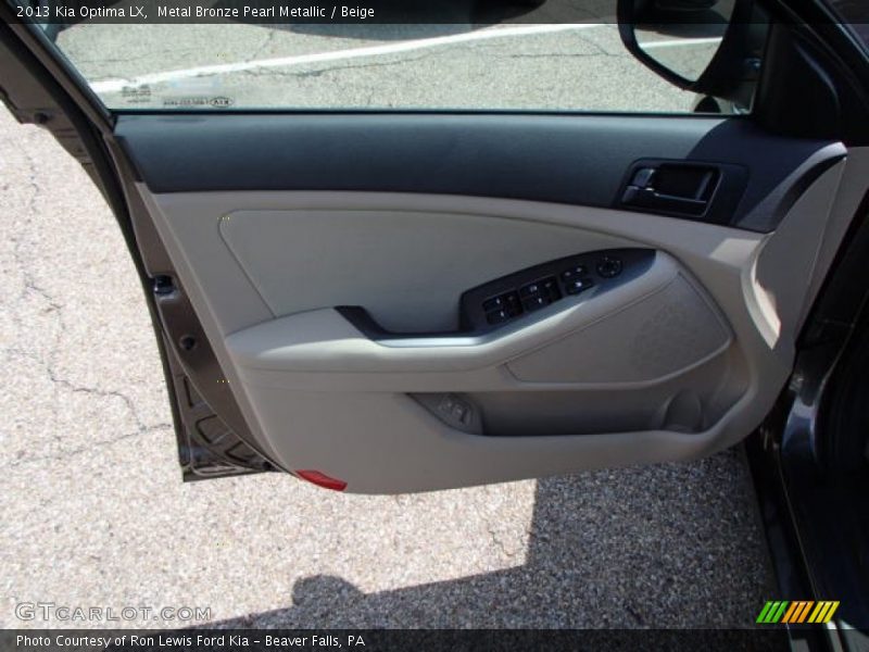 Metal Bronze Pearl Metallic / Beige 2013 Kia Optima LX
