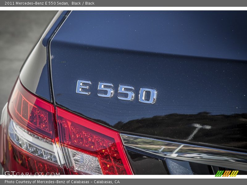 Black / Black 2011 Mercedes-Benz E 550 Sedan