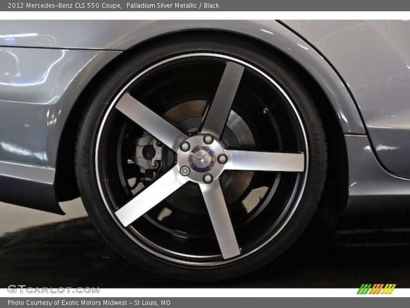 Palladium Silver Metallic / Black 2012 Mercedes-Benz CLS 550 Coupe