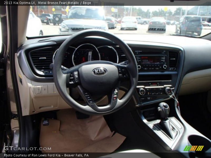 Metal Bronze Pearl Metallic / Beige 2013 Kia Optima LX