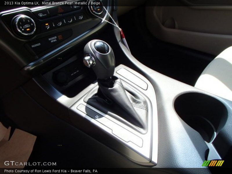 Metal Bronze Pearl Metallic / Beige 2013 Kia Optima LX